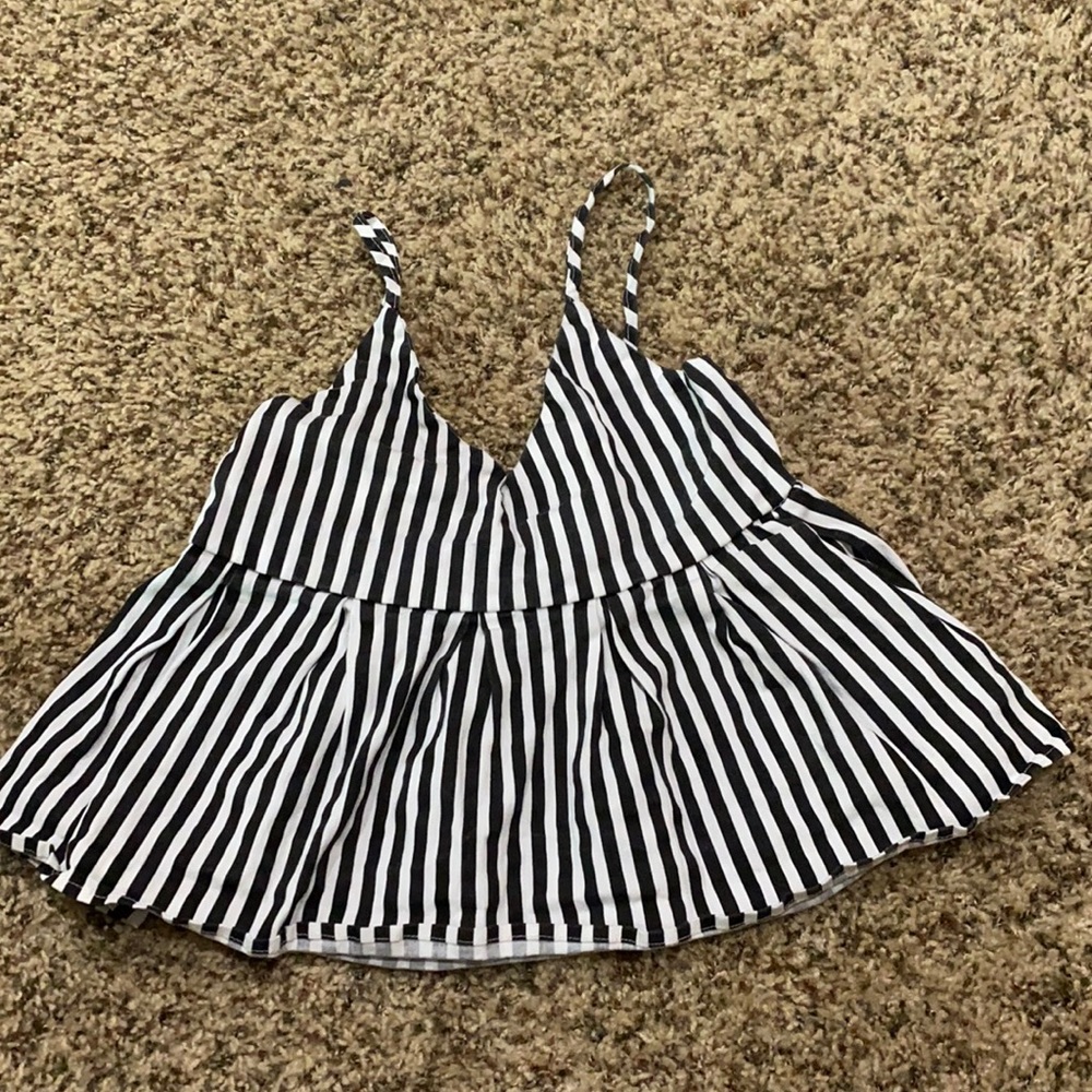 Romwe Striped Tank Top